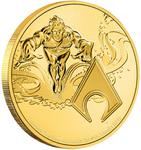 Gold Ounce 2022 Comics Superheroes - Aquaman: Photo Aquaman 2022 - 1 oz Premium Bullion Gold Coin / thumbnail