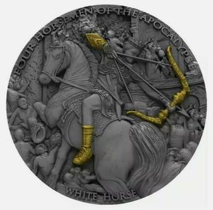 Niue / Silver Two Ounces 2018 Apocalypse - White Horse - reverse photo