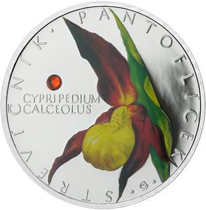 Niue / Silver Half Ounce 2013 Cypripedium Calceolus - reverse photo