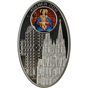 Niue / Silver Ounce 2010 Gothic Cathedrals - Koelner Dom - reverse photo
