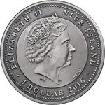 One Dollar Silver 2016 Attendant Angel: Photo Coin, Niue, One Dollar Silver 2016 Attendant Angel / thumbnail