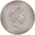 Silver Two Ounces 2019 The Red Dragon: Photo Coin, Niue, Silver Two Ounces 2019 The Red Dragon / thumbnail