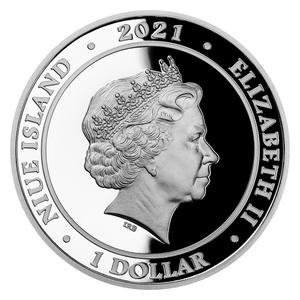 Niue / One Dollar Silver 2021 Well, Just You Wait! - The Hare - obverse photo