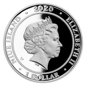 Niue / One Dollar Silver 2020 Four Leaf Clover - Fifinka - obverse photo