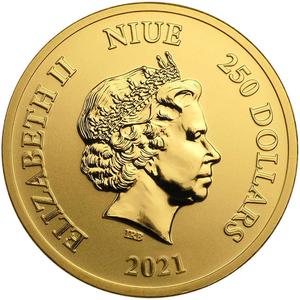 Niue / Gold Ounce 2021 Donald and Daisy - obverse photo