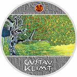Niue / One Dollar Silver 2018 Gustav Klimt - Golden Apple Tree - reverse photo