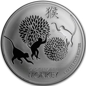 Niue / Silver Ounce 2016 Year of the Monkey - reverse photo