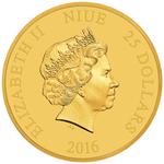 Gold Quarter Ounce 2016 Mickey - Brave Little Tailor: Photo Coin, Niue, Gold Quarter Ounce 2016 Mickey - Brave Little Tailor / thumbnail