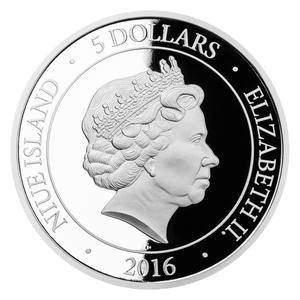 Niue / Five Dollars Silver 2016 With Love - obverse photo