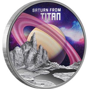 Niue / Silver Ounce 2025 Saturn from Titan - reverse photo