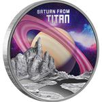 Silver Ounce 2025 Saturn from Titan: Photo Coin, Niue, Silver Ounce 2025 Saturn from Titan / thumbnail