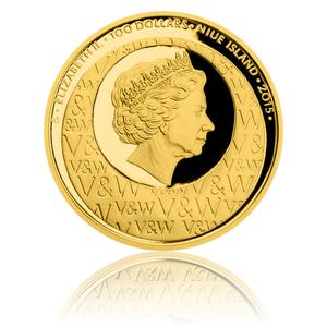 Niue / Gold Two Ounces 2015 Voskovec and Werich - obverse photo