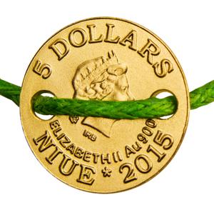 Niue / Five Dollars Gold 2015 Clover - obverse photo