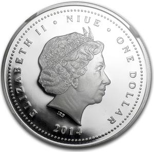 Niue / Silver Half Ounce 2014 Year of the Horse - obverse photo