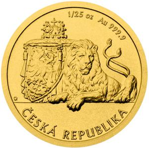 Niue / Gold Twenty-fifth Ounce 2017 Czech Lion - reverse photo
