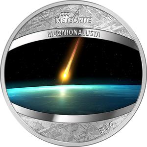 Niue / Silver Ounce 2016 Muonionalusta Meteorite - reverse photo