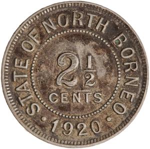North Borneo / Two and a Half Cents 1920 - reverse photo