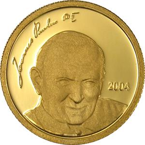 Northern Mariana Islands / Five Dollars Gold 2004 Pope John Paul II - reverse photo