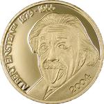 Five Dollars Gold 2004 Albert Einstein: Photo Coin, Northern Mariana Islands, Five Dollars Gold 2004 Albert Einstein / thumbnail