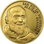 Five Dollars Gold 2004 Padre Pio: Photo Coin, Northern Mariana Islands, Five Dollars Gold 2004 Padre Pio / thumbnail