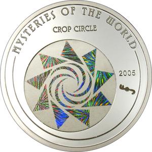 Northern Mariana Islands / Five Dollars Silver 2004 Crop Circles - reverse photo