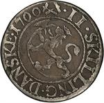 Two Skilling 1700: Photo Coin, Norway, Two Skilling 1700 / thumbnail