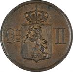 Two Ore 1884: Photo Coin, Norway, Two Ore 1884 / thumbnail