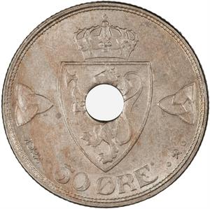 Norway / Fifty Ore 1922 - reverse photo
