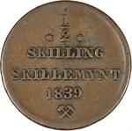 Half Skilling 1839: Photo Coin, Norway, Half Skilling 1839 / thumbnail