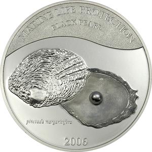 Palau / Five Dollars Silver 2006 Black Pearl - reverse photo