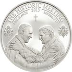 Five Dollars Silver 2013 The Historic Meeting - Two Popes: Photo Coin, Palau, Five Dollars Silver 2013 The Historic Meeting - Two Popes / thumbnail