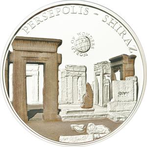 Palau / Five Dollars Silver 2011 Persepolis - Shiraz - reverse photo