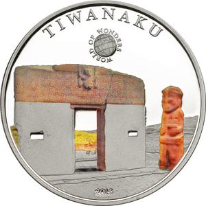 Palau / Five Dollars Silver 2015 Tiwanaku - reverse photo