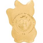One Dollar Gold Special Shape - Maneki Neko: Photo Coin, Palau, One Dollar Gold Special Shape - Maneki Neko / thumbnail