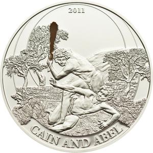 Palau / Silver Ounce 2011 Cain and Abel - reverse photo