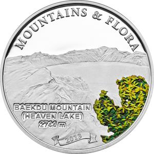 Palau / Five Dollars Silver 2013 Baekdu Mountain - reverse photo
