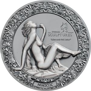 Palau / Silver Two Ounces 2019 Leda and the Swan - reverse photo