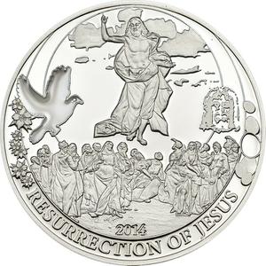 Palau / Half Ounce Silver 2014 Resurrection of Jesus - reverse photo