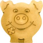 One Dollar Gold Special Shape - Golden Lucky Pig: Photo Coin, Palau, One Dollar Gold Special Shape - Golden Lucky Pig / thumbnail