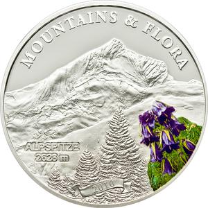 Palau / Five Dollars Silver 2010 Alpspitze - reverse photo