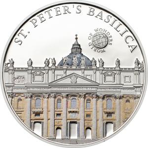 Palau / Five Dollars Silver 2013 Saint Peter's Basilica - reverse photo
