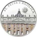 Five Dollars Silver 2013 Saint Peter's Basilica: Photo Coin, Palau, Five Dollars Silver 2013 Saint Peters Basilica / thumbnail