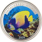 One Dollar 2009 Blue-girdled Angelfish: Photo Coin, Palau, One Dollar 2008 Blue-girdled Angelfish / thumbnail