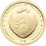 Gold Half Gram 2012 Hermann Hesse: Photo Coin, Palau, Gold Half Gram 2012 Hermann Hesse / thumbnail