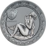 Silver Two Ounces 2019 Leda and the Swan: Photo Coin, Palau, Silver Two Ounces 2019 Leda and the Swan / thumbnail
