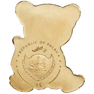 Palau / One Dollar Gold Special Shape - Tiny Tiger - obverse photo