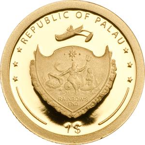 Palau / Gold Half Gram 2014 Egyptian Symbols - Ankh - obverse photo
