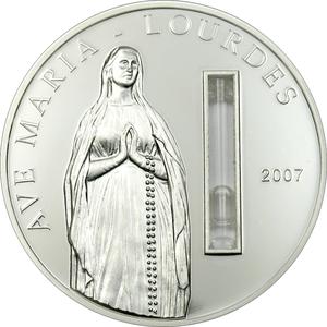 Palau / Five Dollar Silver 2007 Lourdes - reverse photo