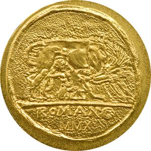 Palau / Gold Half Gram 2010 Romulus and Remus - reverse photo