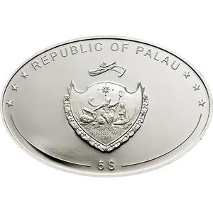 Palau / Five Dollars Silver 2008 Illusions - Autumn Leaves - obverse photo